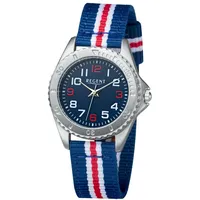 REGENT REGENT, blau (blau, weiß, rot), Armbanduhren, Kinder, Armbanduhr,