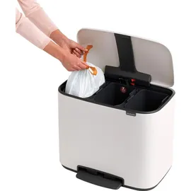 Brabantia Bo Treteimer 3 x 11 l Weiß
