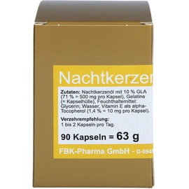 FBK-Pharma Nachtkerzenöl 500 mg Kapseln
