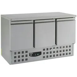 CombiSteel Gastro Kühltisch Kühltheke Kühlung, 3 Türen, 1365x700x875mm