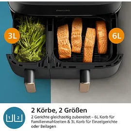 Philips Dual Basket Airfryer NA352/00