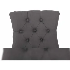 CLP 2er Set Esszimmerstuhl Aberdeen Stoff antik-hell/dunkelgrau