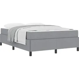 vidaXL Boxspringbett 160 x 200 cm Hellgrau