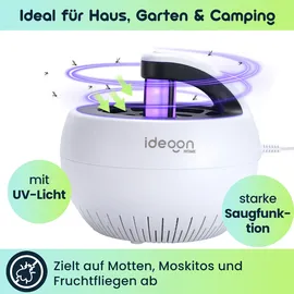 ideoon Insektenfänger UV-Licht & Luftstrom USB 5W