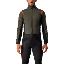 Castelli Alpha RoS 2 Jacke military green/fiery red/silve L