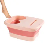Fußbadewanne – faltbare, auslaufsichere Pediküre-Badewanne | Anti-Stress faltbares Fußbad mit Massagerollen, Fußbadewannen