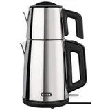 COFI 1453 Mulex Samowar Tee-Express Teemaschine, Silber Hochglanz - Wasserkocher 2L