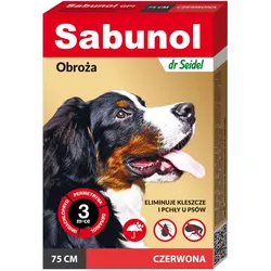Sabunol Zeckenhalsband rot 75cm
