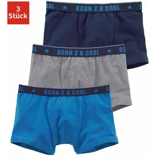 Authentic Underwear Boxer in grau-meliert, blau, marine), | Gr.: 146/152