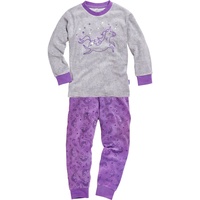 Playshoes - Frottee-Schlafanzug Einhorn lang in violett,