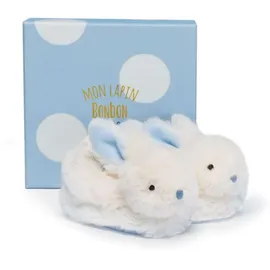 Doudou et Compagnie DC1309 Coffret chaussons bleu lapin Bonbon