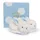 Doudou et Compagnie DC1309 Coffret chaussons bleu lapin Bonbon