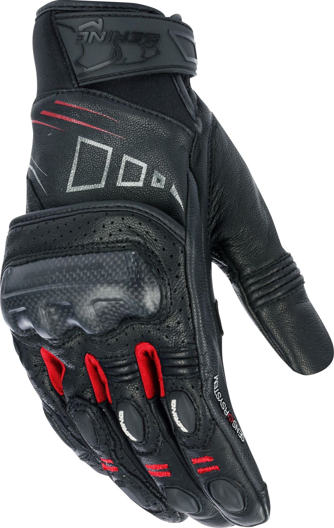 Bering Razzer, gants - Noir/Blanc/Rouge - T9