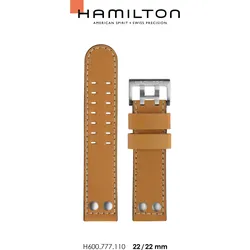 Hamilton - Khaki Navy Band-set Leder-braun-22/22 H690.777.110 - braun