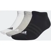 Adidas Thin and Light Sportswear Low-Cut Socken, 3 Paar Medium Grey Heather / White / Black 49-51