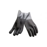 Polaris Latex Handschuhe passend für Ringsysteme - rauhe Oberfläche - schwarz - Gr: XL