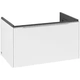 Villeroy & Boch Subway 3.0 Waschtischunterschrank C573L0VF 77,2x42,9x47,8cm, mit LED/Griff Aluminium glänzend, pure white