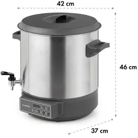Klarstein Lady Marmalade Einkochautomat Getränkespender 27L 100°C 12h Edelstahl