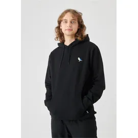 Cleptomanicx Kapuzenpullover 'Hooded Embro Gull 2' - schwarz, - S