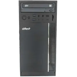 Differo V15 Desktop-PC Intel Core i5-12400 4K Ultra HD 5,0 GHz 8 GB RAM 500 GB SSD
