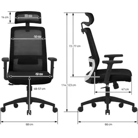 ML-Design Chefsessel Schwarz