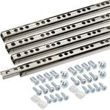 SOTECH Kugelauszug 4er Set (2 Paar) Schubladenschienen 342 mm 17 mm Nut Schubladenauszug - Schienen für Schubladen - Schubladen Schienensystem - Teilauszug Schubladen hochwertig - leicht anzubringen