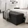 Tectake Sitzbank Faltbar Dunkelgrau 110 x 38 x 38 cm
