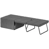 Homcom Klappbett, Grau, Textil, Metall, Schlafzimmer, Betten, Klappbetten