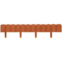 Palisade Edge Kunststoff Braun 10,5 X 78,5 Cm - Pro 4 Stück