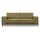 OTTO home 3-Sitzer OTTO HOME "OLAND, B: 224 cm - Skandi-Design", grün (olive), B:224cm H:85cm T:83cm, 100% Polyester, Sofas, Struktur, Flachgewebe, Luxus-Microfaser, Boucle