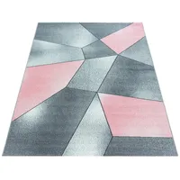 Novel Webteppich Beta, Rosa, Textil, geometrisch, rechteckig, 160x230 cm, Oeko-Tex® Standard 100, pflegeleicht, Teppiche & Böden, Teppiche, Moderne Teppiche