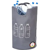 WELLENBORG® Premium Wäschekorb - [38x72cm | 82 Liter] - wasserabweisender Wäschesammler - Faltbarer Wäschekorb - einzigartiger Wäschesortierer - schöne Wäschekörbe in DREI Farben