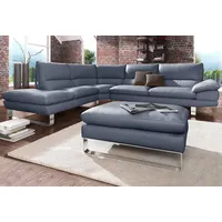 Calia Italia Ecksofa CALIA ITALIA "Dave, italienisches Designsofa mit erstklassigem Sitzkomfort, L-Form", blau (dunkelblau), B:297cm H:87cm T:97cm, NaturLeder Sorrento;Leder Bull, Sofas, Ecksofa, mit tollen Lederbezügen