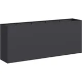 vidaXL Pflanzkübel 200 x 40 x 80 cm Schwarz