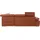 exxpo - sofa fashion Ecksofa Kunstleder 2-Sitzer Braun