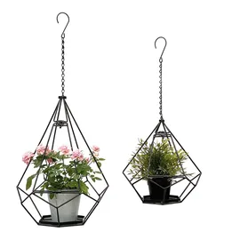 DanDiBo Ambiente Blumenampel 64 x 82 cm Schwarz