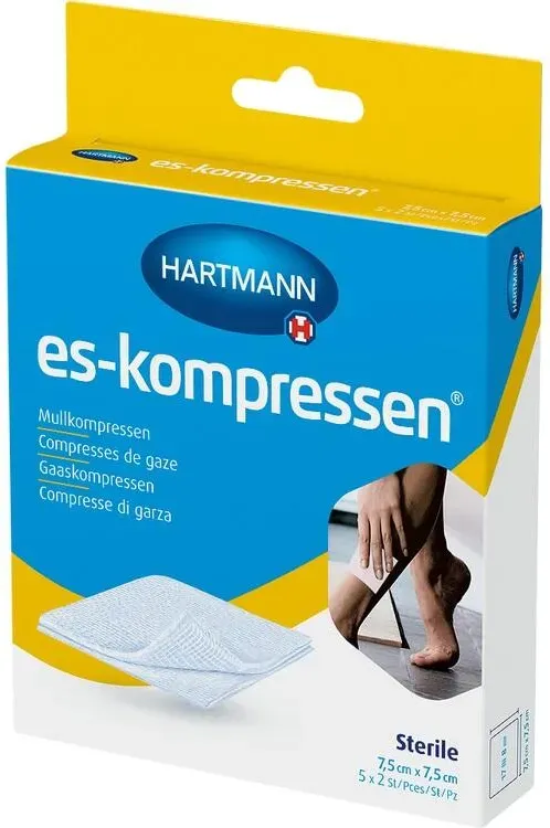 es kompressen 7,5 x 7,5 steril
