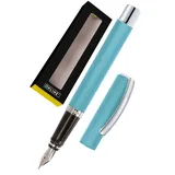 ONLINE USV-Systeme Online Füller Vision Türkis I Eleganter Füllfederhalter mit Iridium-Feder medium I Füllhalter aus Aluminium für Standard-Tintenpatronen & Konverter I in Geschenkbox