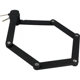 Fischer Faltschloss inkl. Halter schwarz