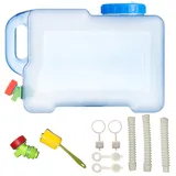 Sparkstarses Wasserbehälter mit Hahn, 18L Kunststoff Wasserkanister, Camping Wasserkanister, Wasserbehälter für Küche, RV, Van, Camping, Schule, Krankenhaus, Outdoor, Garten