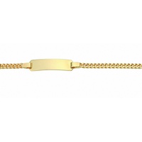 Adelia ́s Goldarmband 333 Gold Flach Panzer Armband 18,5 cm, 333 Gold Goldschmuck für Damen goldfarben