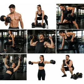 atlex STG24X Strong Athletix 24kg POWER SHIFT Verstellbare Kurzhanteln