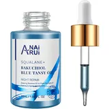 ANAiRUi Bakuchiol Oil, Pflanzenöl, natürliche Retinol Alternative, mit blue Tansy, Squalan, Jojoba, reduziert das Aussehen von feinen Linien, Falten, Beruhigend, 30ml