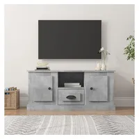 Furnicato TV-Schrank Betongrau 100x35,5x45 cm Holzwerkstoff