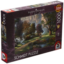 Schmidt Spiele 59677 Thomas Kinkade, Spirit, Weg des Glaubens, 1.000 Teile Puzzle, Bunt