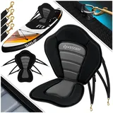Kesser KESSER® Kajak-Sitz für SUP Board Stand Up Paddle Surfboard Sitz SUP Paddling Paddelboards Gepolsterte Sitz 32x38cm, Rückenlehne 51x45cm schnell und einfach montiert
