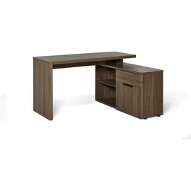 Jahnke Eck-Schreibtisch CU-LIBRE 150 E Walnuss