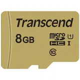 Transcend microSDHC 8GB Class 10 500S UHS-I + SD-Adapter