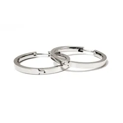 Ohrringe Reintitan teilpoliert - Boccia Jewelry Modell: 0517-03