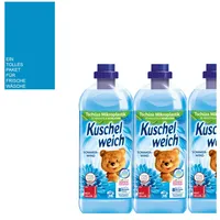 3x1L Kuschelweich Weichspüler Classic Sommerwind Frische-Wäsche-Gefühl 114WL